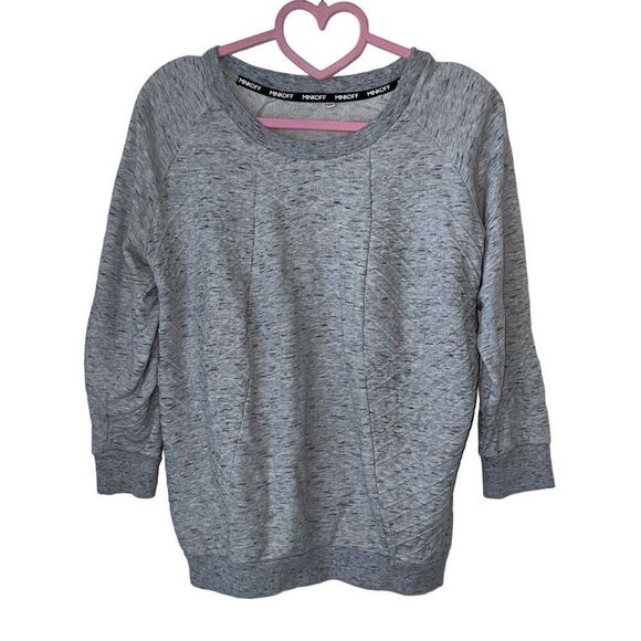 Rebecca Minkoff Sweaters - Rebecca Minkoff Women’s Grey 3/4 Sleeve Pullover Top | Size XS
